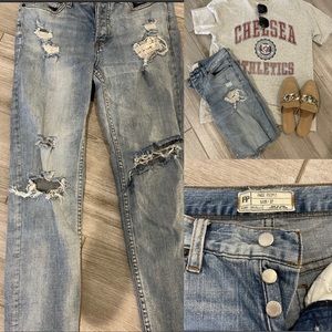 COPY - FP Free People Ripped Jeans (Retail: $168.00)